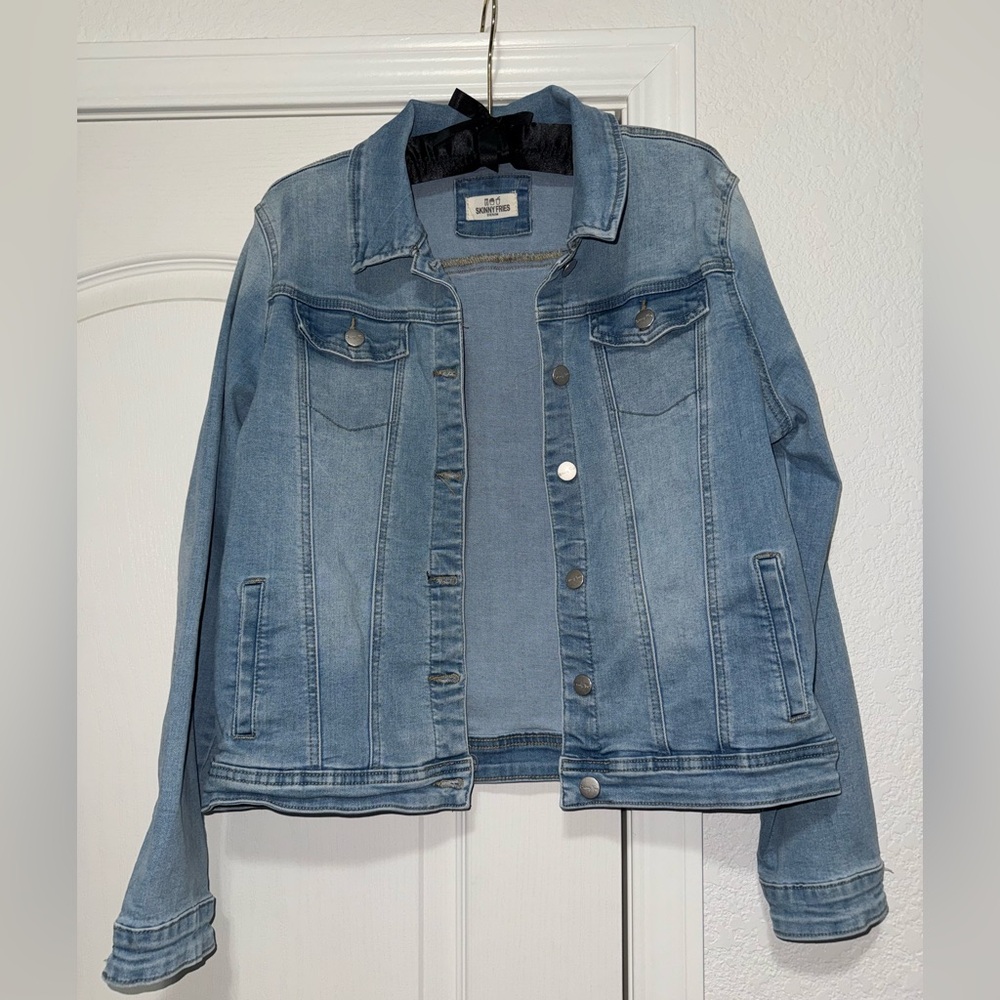 Light Blue Denim Jean Jacket by Sundance - Classic Button-Front